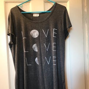 women’s Loose Fit Short Sleeves Tunic top